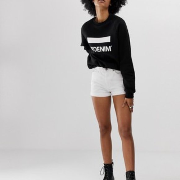 High Waisted White Shorts - Picture 4 of 5